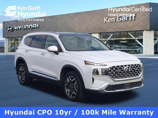 Quartz White 2022 Hyundai SANTA FE Limited