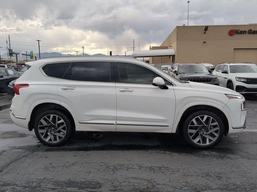 White 2023 Hyundai SANTA FE Calligraphy