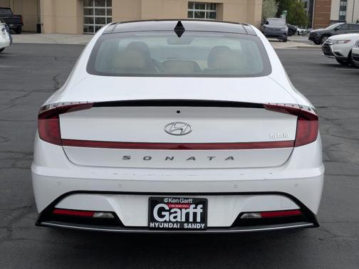 White 2023 Hyundai SONATA Hybrid Limited