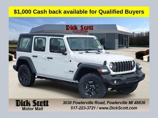 Bright White Clearcoat 2026 Jeep Wrangler Sport