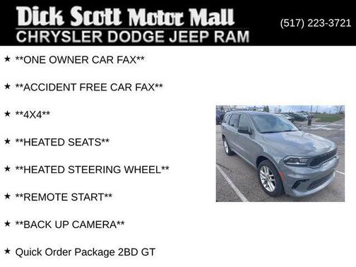 Destroyer Gray Clearcoat 2023 Dodge Durango GT AWD