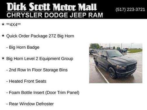 Diamond Black Crystal Pearlcoat 2021 RAM 1500 Big Horn/Lone Star
