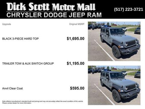 Anvil Clear Coat 2024 Jeep Wrangler Sport