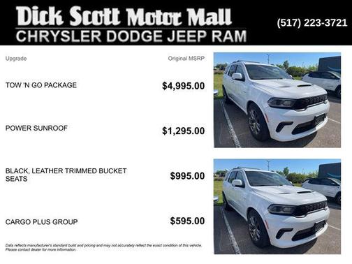 White Knuckle Clearcoat 2021 Dodge Durango R/T AWD