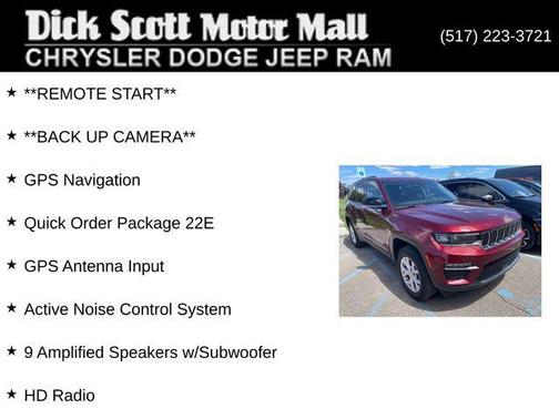 Velvet Red Pearlcoat 2022 Jeep Grand Cherokee Limited
