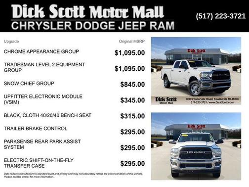Bright White Clearcoat 2020 RAM 2500 Tradesman Crew Cab 4x4 6'4' Box