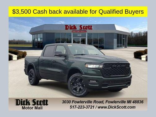 Serrano Green Metallic 2026 RAM 1500 Big Horn/Lone Star