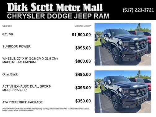Onyx Black 2024 GMC Sierra 1500 AT4