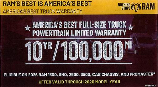 Granite Crystal Metallic Clearcoat 2026 RAM 1500 Big Horn/Lone Star