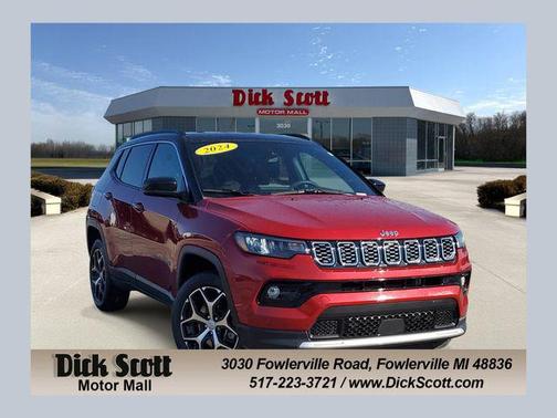 Red Hot Pearlcoat 2024 Jeep Compass Limited