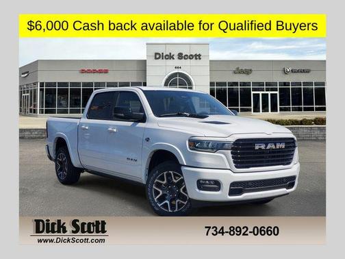 Bright White Clearcoat 2026 RAM 1500 Laramie