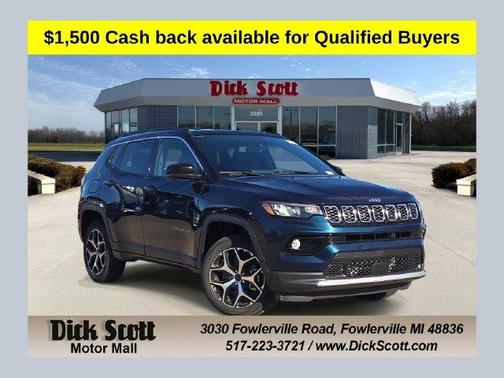 Fathom Blue Pearl Coat 2026 Jeep Compass Limited