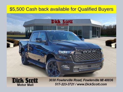 Diamond Black Crystal Pearlcoat 2026 RAM 1500 Big Horn/Lone Star