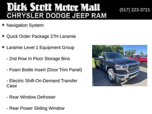 Diamond Black Crystal Pearlcoat 2023 RAM 1500 Laramie