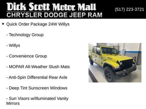 High Velocity Clearcoat 2023 Jeep Gladiator Willys 4x4