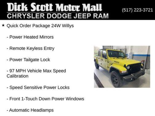 High Velocity Clearcoat 2023 Jeep Gladiator Willys 4x4