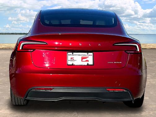 Red 2024 Tesla Model 3 Long Range