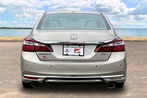 Beige 2017 Honda Accord EX