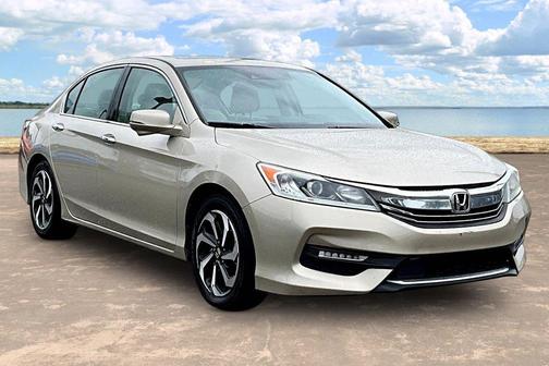 Beige 2017 Honda Accord EX