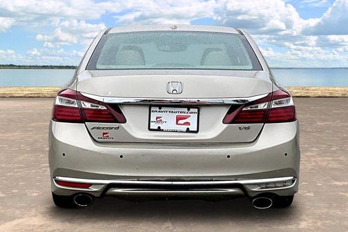 Beige 2017 Honda Accord EX