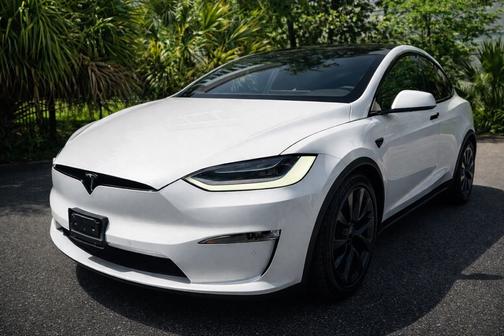 White 2022 Tesla Model X Plaid