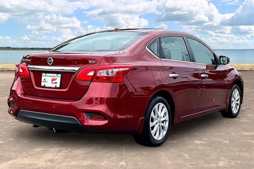Scarlet Ember 2019 Nissan Sentra SV