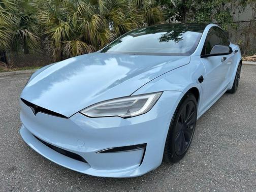 White 2021 Tesla Model S Long Range
