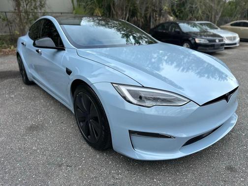 White 2021 Tesla Model S Long Range