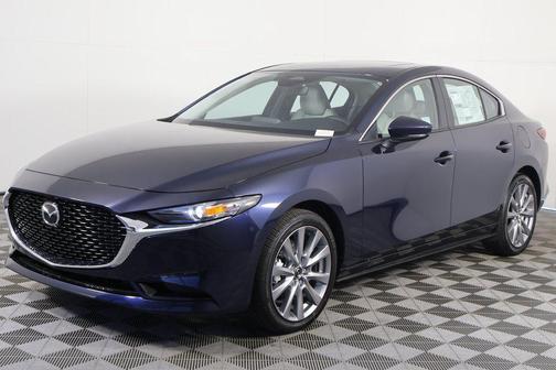 Deep Crystal Blue Mica 2026 Mazda Mazda3 FWD w/Preferred Package