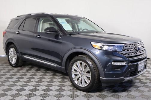 Stone Blue Metallic 2023 Ford Explorer Limited