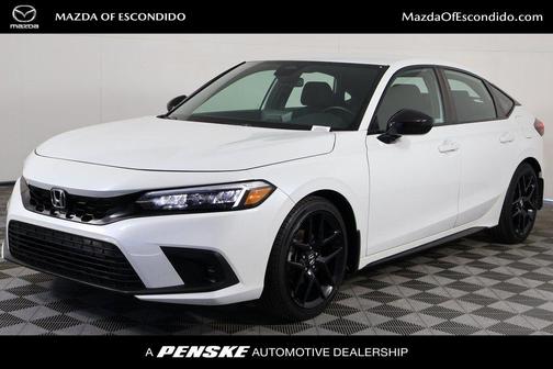 Platinum White 2024 Honda Civic Sport