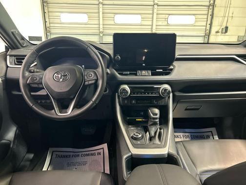 Cavalry Blue/Midnight Black Metallic 2024 Toyota RAV4 Hybrid SE