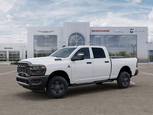 Bright White Clearcoat 2026 RAM 2500 Tradesman Crew Cab 4x4 6'4' Box