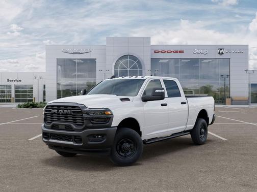 Bright White Clearcoat 2026 RAM 2500 Tradesman Crew Cab 4x4 6'4' Box
