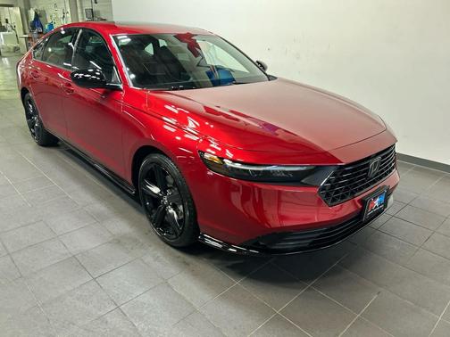 Radiant Red Metallic 2026 Honda Accord Hybrid Sport-L