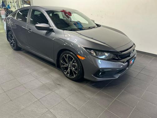 Modern Steel Metallic 2021 Honda Civic Sport