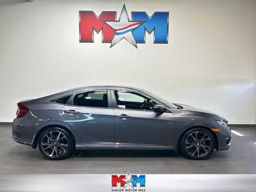 Modern Steel Metallic 2021 Honda Civic Sport