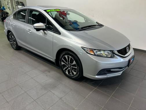 Alabaster Silver Metallic 2014 Honda Civic EX