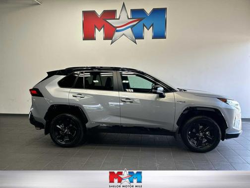 Silver Sky Metallic w/Midnight Black Roof 2020 Toyota RAV4 Hybrid SE