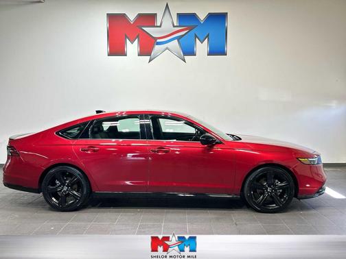 Radiant Red Metallic 2025 Honda Accord Hybrid Sport-L