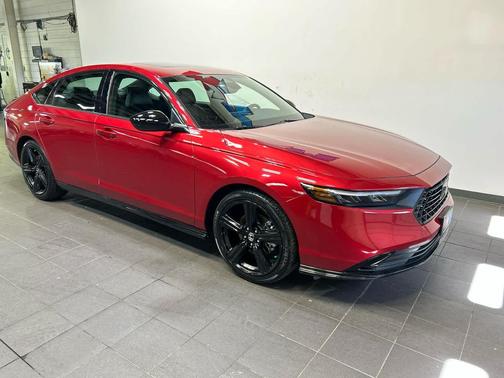 Radiant Red Metallic 2025 Honda Accord Hybrid Sport-L