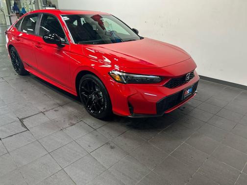 Rallye Red 2026 Honda Civic Hybrid Sport