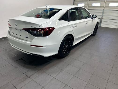 Platinum White Pearl 2026 Honda Civic Hybrid Sport