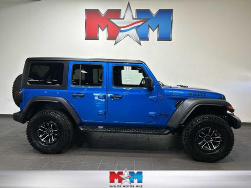 Hydro Blue Pearlcoat 2024 Jeep Wrangler Willys