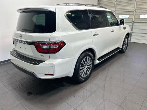 Aspen White Tricoat 2023 Nissan Armada SL 4WD