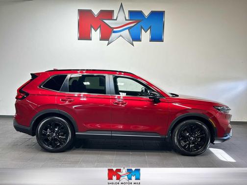 Radiant Red Metallic 2025 Honda CR-V Hybrid Sport Touring AWD