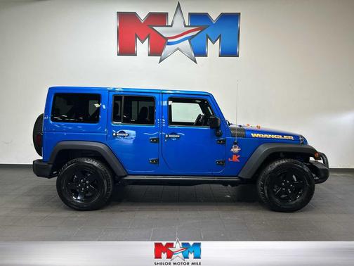 Hydro Blue Pearlcoat 2016 Jeep Wrangler Unlimited Black Bear