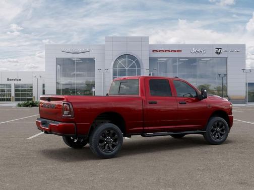Molten Red Pearlcoat 2026 RAM 2500 Black Express Crew Cab 4x4 6'4' Box