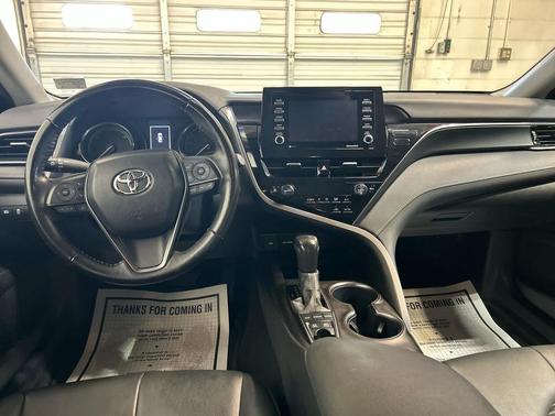 White 2022 Toyota Camry Nightshade Edition Hybrid