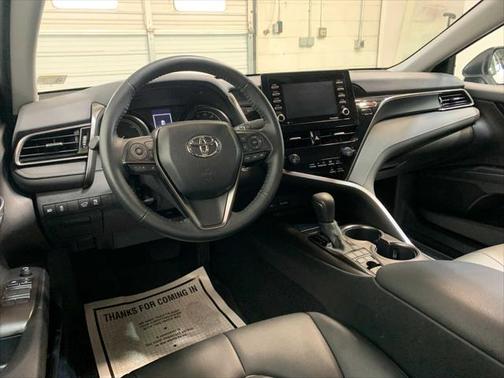 White 2022 Toyota Camry Nightshade Edition Hybrid